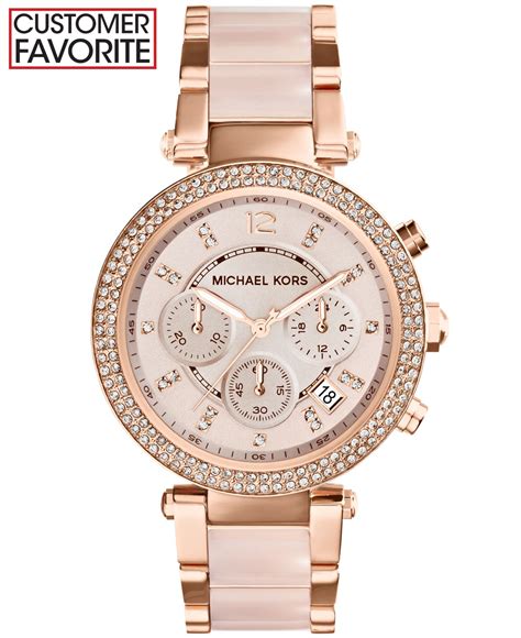 women's michael kors watch rose gold quartz|two tone rose gold watch.